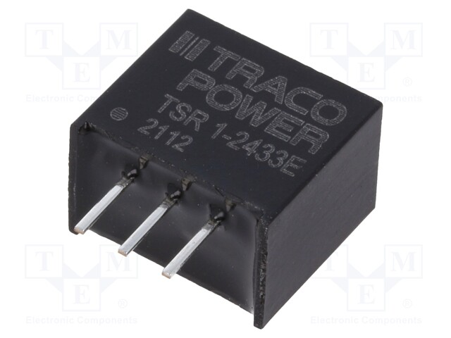 Converter: DC/DC; Uin: 6÷36V; 3.3VDC; Iout: 1A; SIP3; 1.6g; 520kHz