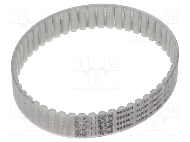 Timing belt; AT5; W: 16mm; H: 2.7mm; Lw: 255mm; Tooth height: 1.2mm