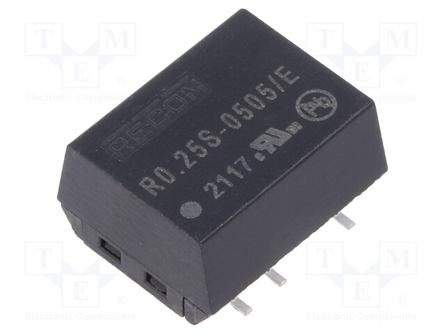 Converter: DC/DC; 0.25W; Uin: 4.5÷5.5V; Uout: 5VDC; Iout: 50mA; SMD