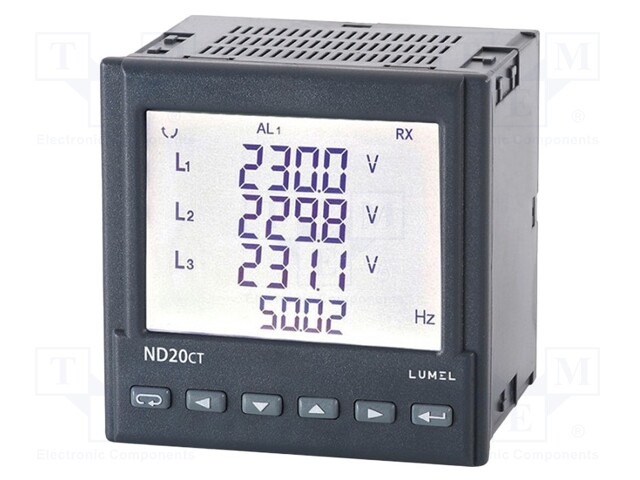 Meter: network parameters; digital,mounting; LCD 3,5"; ND20CT