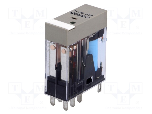 Relay: electromagnetic; DPDT; Ucoil: 24VDC; 5A/250VAC; 5A/30VDC