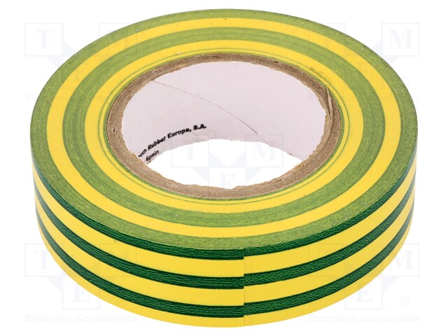 Tape: electrical insulating; W: 19mm; L: 20m; D: 0.13mm; rubber; 200%