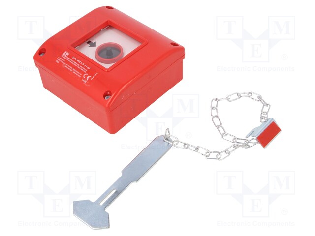 Safety switch: fire warning hand switch; Series: OP1; IP65