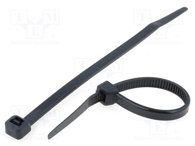 Cable tie; L: 120mm; W: 4.8mm; polyamide; 215.5N; black; Ømax: 30mm