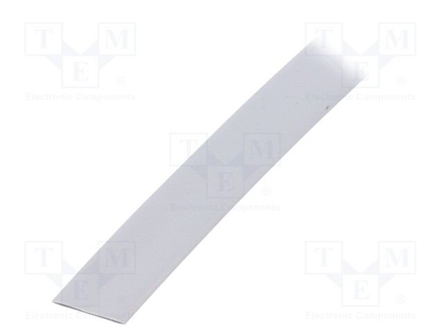 Heat shrink sleeve; glueless; 2: 1; 9.5mm; grey; polyolefine