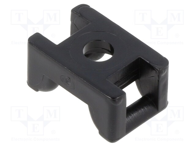 Screw mounted clamp; black