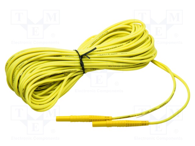 Test lead; banana plug-banana plug; insulated; Urated: 1kV; 1pcs.