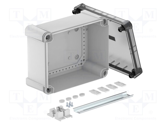 Enclosure: junction box; X: 191mm; Y: 241mm; Z: 126mm; polycarbonate