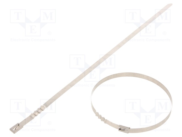 Cable tie; L: 360mm; W: 7.9mm; stainless steel AISI 304; 1112N