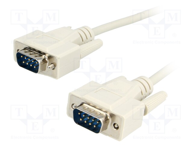 Cable; D-Sub 9pin plug,both sides; Len: 3m; connection 1: 1