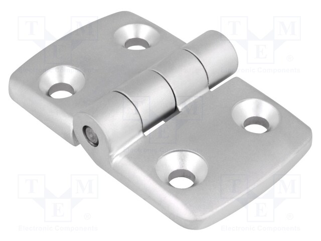 Hinge; Width: 77mm; aluminium; H: 48mm