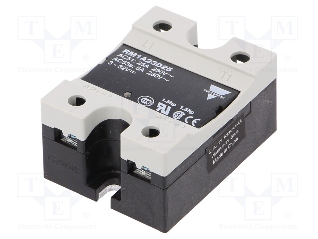 Relay: solid state; Ucntrl: 3÷32VDC; 25A; 24÷265VAC; -20÷70°C; IP20