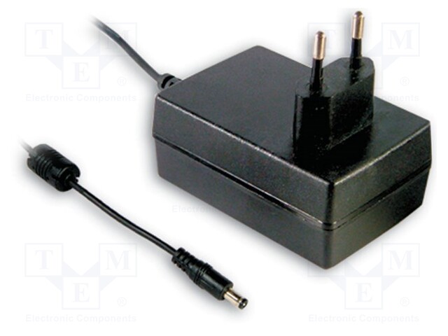 Power supply: switched-mode; 15VDC; 1.2A; Out: 5,5/2,1; 18W; 85.5%