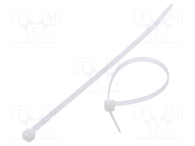 Cable tie; L: 150mm; W: 3.6mm; polyamide; 177N; natural; Ømax: 35mm