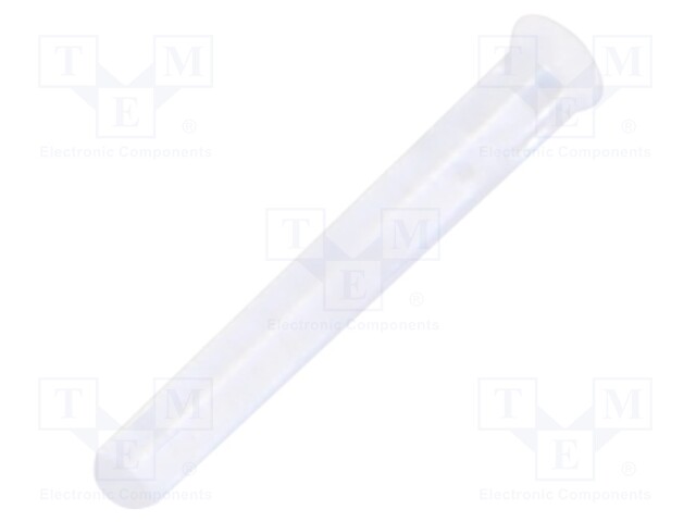 Fiber for LED; round; Ø1.3mm; Front: flat; straight