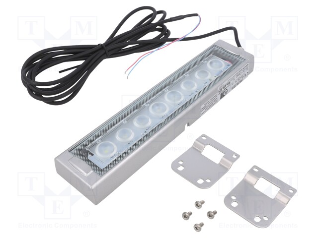 LED lamp; cool white; 800lm; 6500K; -10÷50°C; 24VDC; IP66; 3m