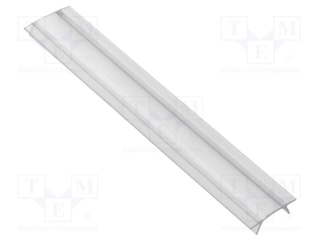 Cover for LED profiles; transparent; 1m