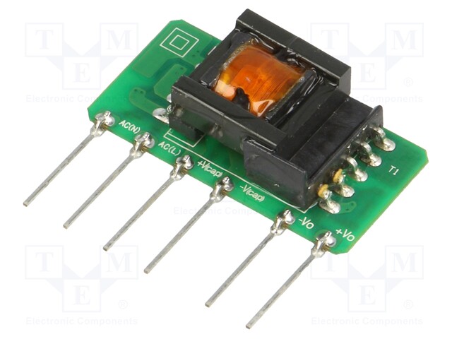 Converter: AC/DC; 1W; Uout: 9VDC; Iout: 111mA; 67%; Mounting: PCB