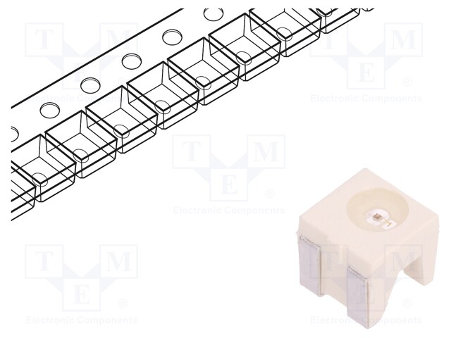 LED; SMD; 4040; amber; 605÷955mlm; 180÷355mcd; 4.2x3.4x4.2mm; 120°