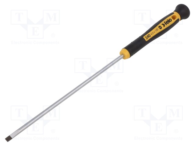 Screwdriver; slot; precision; 4,0x0,8mm; 150mm