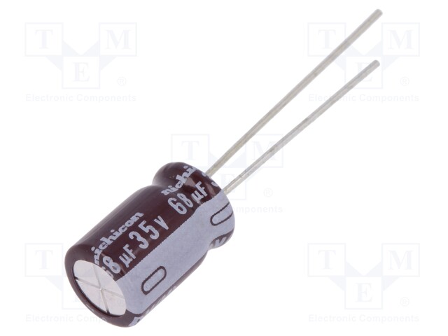 Capacitor: electrolytic; low impedance; THT; 68uF; 35VDC; ±20%