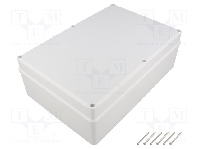 Enclosure: multipurpose; X: 190mm; Y: 280mm; Z: 95mm; polystyrene