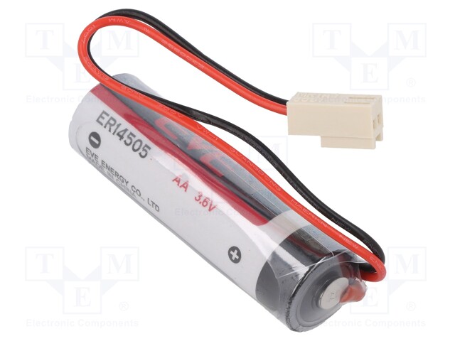 Battery: lithium; 3.6V; AA; MOLEX 22-01-1022 connector; 2700mAh