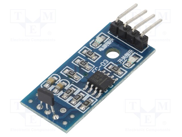 Sensor: Hall; 3÷5.5VDC; 32x14mm; Output signal: digital (0 or 1)