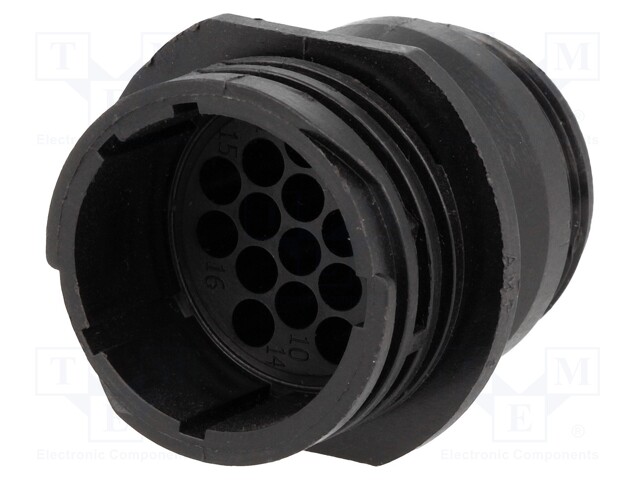 Plug; male; PIN: 16; w/o contacts; CPC Series 1; for cable