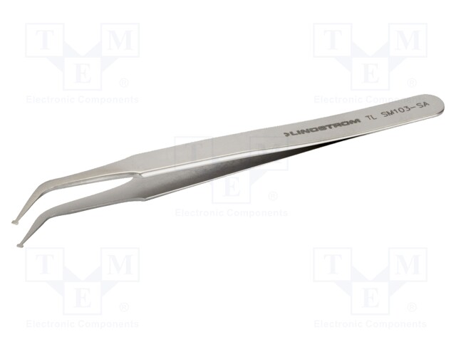 Tweezers; 115mm; Blades: curved; SMD