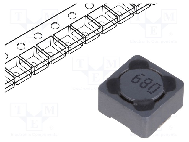 Inductor: wire; SMD; 68uH; 690mA; 380mΩ; 7.3x7.3x4.5mm; ±20%