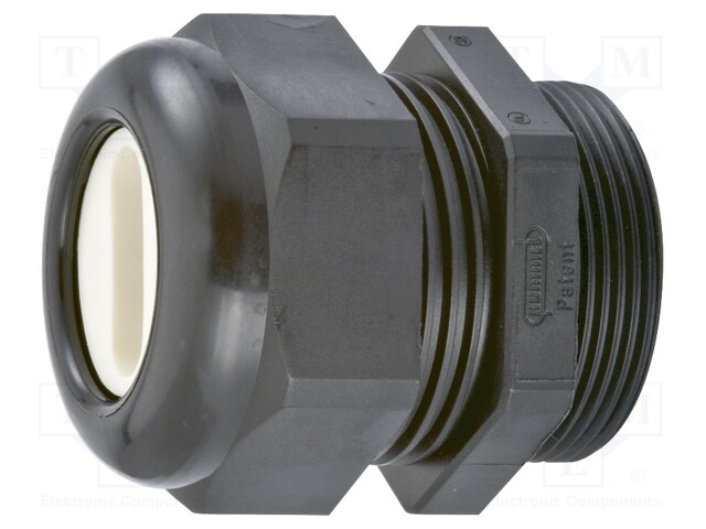 Cable gland; PG21; IP65; Mat: polyamide; black; Holes no: 1; 14x6mm