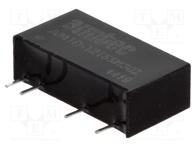 Converter: DC/DC; 1W; Uin: 10.8÷13.2V; 15VDC; Iout: 70mA; SIP7; 2.3g