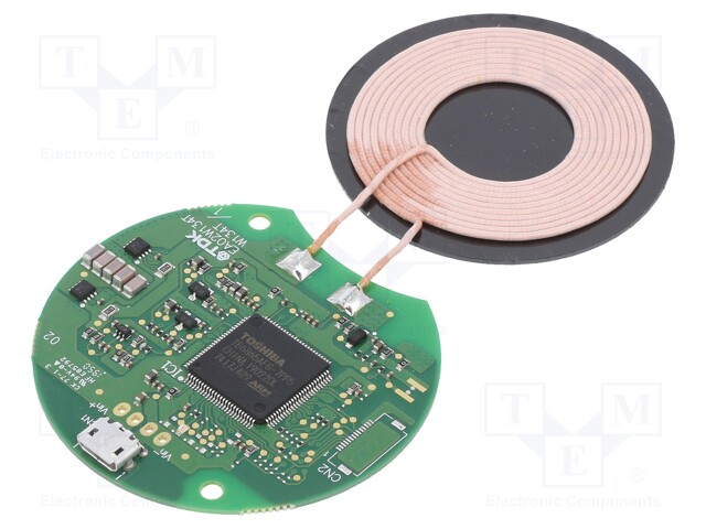 Coil; induction charging; Ø53mm; 6.3uH; 0.06Ω; 4.75÷5.2V