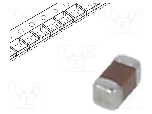 Capacitor: ceramic; 47nF; 50VDC; X7R; ±10%; SMD; 0402