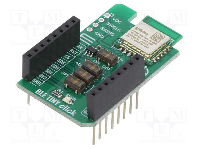 Click board; Bluetooth; analog,I2C,SPI,UART; DA14531MOD; 3.3VDC