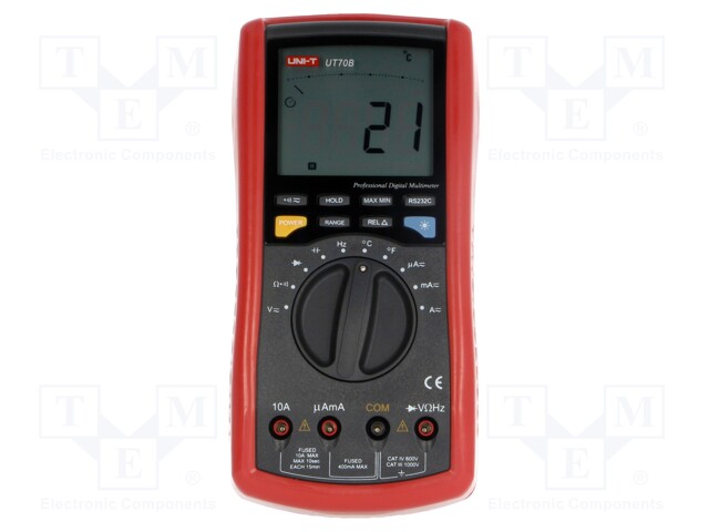 Digital multimeter; LCD 3,75 digit (3999),bargraph; -40÷1000°C