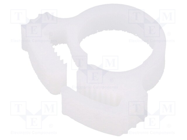 Fixing clamp; ØBundle : 10.8÷12.3mm; W: 6mm; POM; natural; -40÷85°C