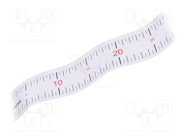 Ruler; L: 0.6m; self-adhesive; measure; glued