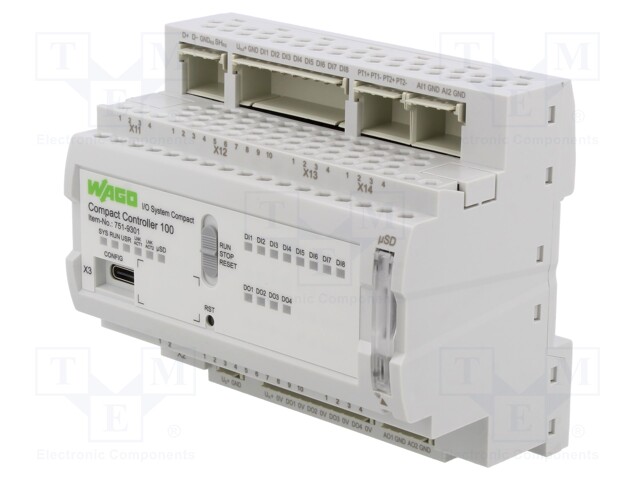 Programmable relay; IN: 8; Analog in: 2; Analog.out: 2; OUT: 4; 24VDC