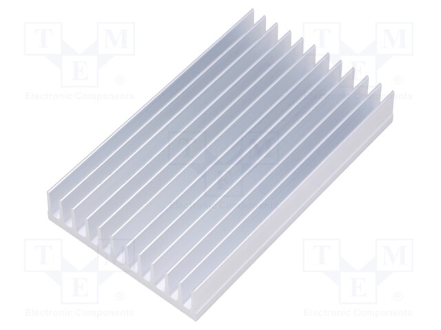 Heatsink: extruded; grilled; aluminium; L: 100mm; W: 59.69mm; H: 15mm