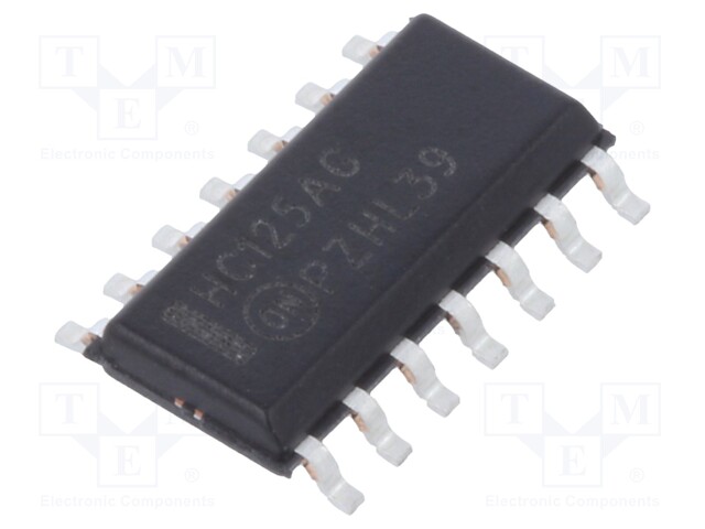 IC: digital; 3-state,buffer,non-inverting; Channels: 4; IN: 1; SMD