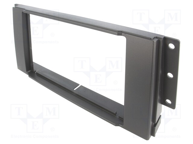 Radio mounting frame; Land Rover; 2 DIN; black