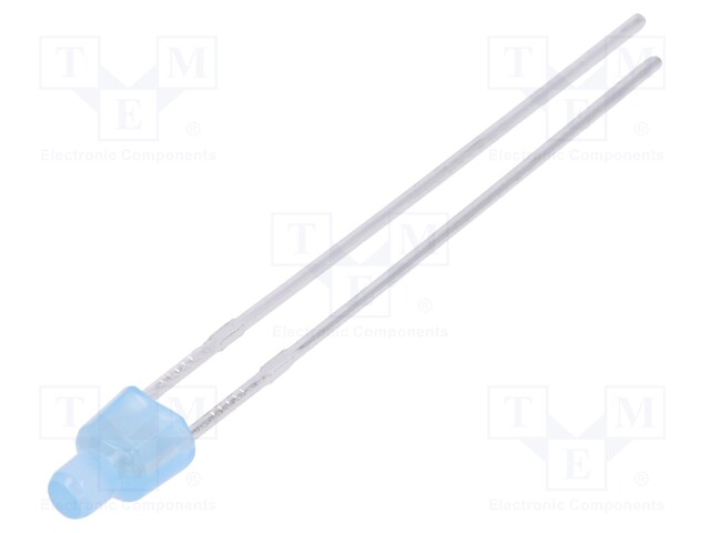 LED; 2mm; blue; 120÷210mcd; 120°; 2.6÷3.6V; Front: flat