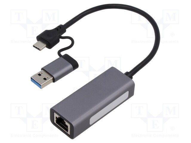 PC extension card: network; RJ45 socket,USB A 3.1,USB C 3.1