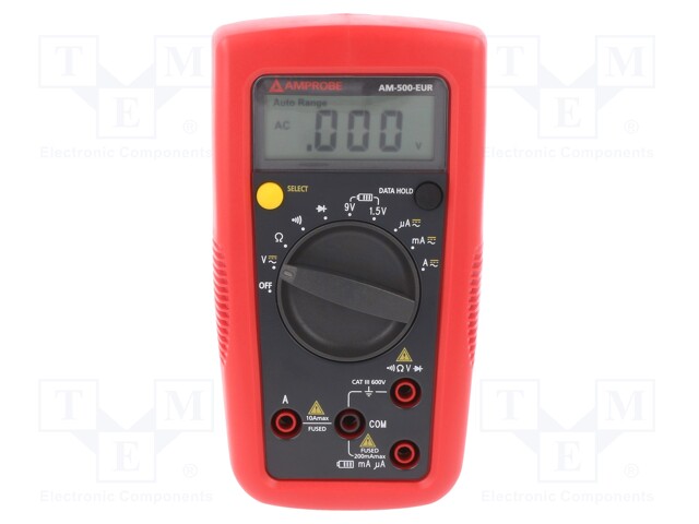 Digital multimeter; LCD; VDC: 200m/2/20/200/600V; VAC: 1m÷600V