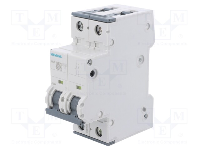 Circuit Breaker, MCB, 5SY4, 1P+N, 10 kA, 230 V, 10 A