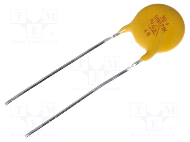 Varistor: metal-oxide; THT; 75VAC; 100VDC; 120V; ±10%; 2.5kA; 16J