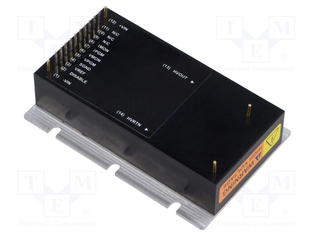 Converter: DC/DC; Uin: 22÷30V; Uout: 0÷4kVDC; Iin: 7.5mA; Iout: 1.5A