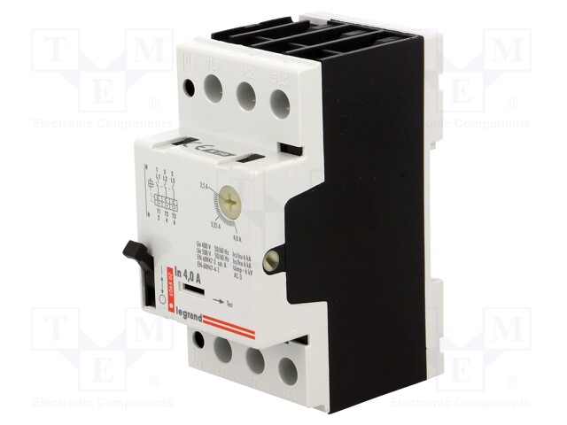 Motor breaker; 230÷690VAC; DIN; Overcurrent release: 2.5÷4A; IP30